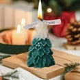 thumbnail image 6 of Tunhigl Festive Christmas Tree Scented Candle with Balsam Cedar Aroma Natural Soy Wax Holiday Home Decor Gift for Women Men Hand Poured Vibrant Colors Christmas Season Navy, 6 of 7