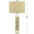thumbnail image 3 of DecMode 29" Slender Stand White Table Lamp with White Cotton Shade, 3 of 10