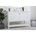 thumbnail image 2 of 48 inch Single Bathroom Vanity in White with Backsplash, 2 of 8