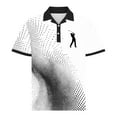 thumbnail image 4 of LMOIPLI Mens Golf Trendy Shirt Color Block Short Sleeve Turndown Collar Tshirts Moisture Wicking Quick-Dry Tennis Tops Workout Basic Tee Black XXXL, 4 of 5