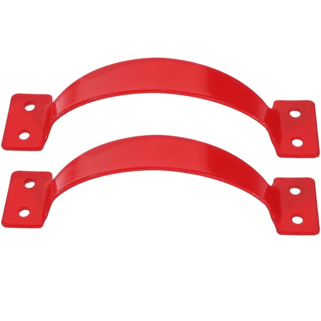 OULII 2 Pcs Poignées d'Escalade Poignées d'Échelle Pièce de Rechange Acier Inoxydable Rouge