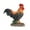 Red, variant on Resin Rooster Garden Statue Outdoor Decor - Farmhouse Chicken Sculpture for Backyard Patio Lawn - Weatherproof Yard Art & Kitchen Ornament with Realistic Details (5.51x2.36x5.71 Inches)