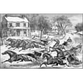 thumbnail image 1 of 24"x36" Gallery Poster, Brush for the Lead, lithograph by Currier and Ives, 1867, 1 of 1