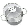 thumbnail image 2 of Korkmaz Perla 2 Piece 5.5 Liter Stainless Steel Casserole with Lid in Silver, 2 of 5