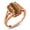 Brown, variant on 18K Rose Gold Plated Silver Green Malachite Ring for Women (6.00 Cttw, Gemstone Birthstone, Oval 12X10MM, Available in Size 5,6,7,8,9)