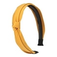 thumbnail image 2 of pxiakgy headbands for women womens headband wave point hairband bow tie wide-brimm headwrap hair band yellow + one size, 2 of 2
