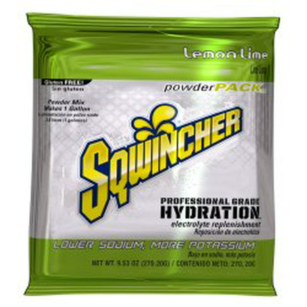 Sqwincher Powder Pack Electrolyte Replenishment Drink Mix LemonLime