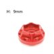 thumbnail image 2 of Bujes hexagonales de rueda, accesorios de modificación de actualización, adaptador de extensión de combinador de extensión de rueda para camión Axial 9 mm rojo Sunnimix Bujes hexagonales de rueda, 2 of 7