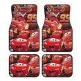 thumbnail image 1 of 4 Pieces Car Floor Mat Set Lightning McQueen Protection Full Sets Universal Fit for SUV Sedans Vans Trucks, 1 of 7