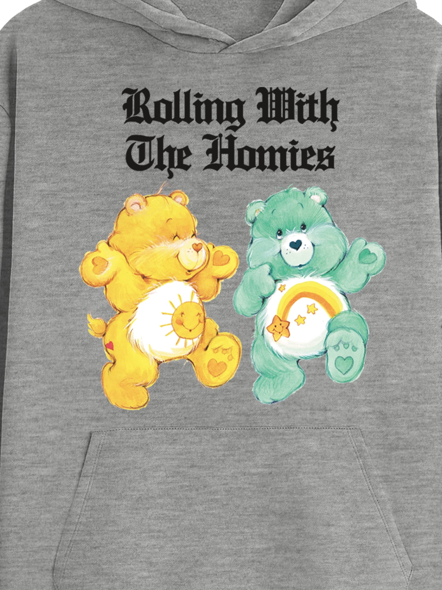 Care Bears, Men's & Big Men's Graphic Hoodie, Rolling with the Homies, Sizes XS-3XL