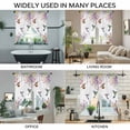 thumbnail image 3 of Watercolor Flowers Swag Valances for Windows 2 Pack, Kitchen Window Curtains 36 Inch Length, Spring Hummingbird Butterflly Floral Privacy Swag Curtains for Living Room/Bathroom 36"x36", 3 of 8