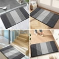 thumbnail image 7 of Buganda Striped Indoor Doormats, Absorbent Trapper Dirt Door Mats, Non-Slip Low Profile Inside Door Rugs for Entryway, 20x32, Grey, 7 of 7