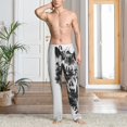 thumbnail image 2 of Mens Pajama Pants, Majestic Wolf Landscape Soft Sleep & Lounge Pants for Men, Cuteness Casual PJ Bottoms Pants with Pockets, 2 of 7