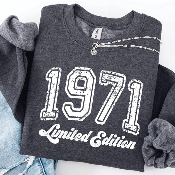 1971 Limited Edition Sweatshirt: Retro 70S Birthday Tshirt All Size S-5XL