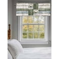 thumbnail image 3 of Farmhouse Home Vintage Curtain Valances for Windows, Green Beige Wooden Rustic Kitchen Valance Window Treatment, Light Filtering Block Curtains for Bathroom/Bedroom/Living Room 54'' x 18'', 3 of 9