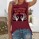 thumbnail image 2 of Camiseta sin mangas de Halloween para mujer, camiseta sin mangas con estampado gráfico divertido de playa de verano para adultos, blusa Fridja  gh1153, 2 of 6