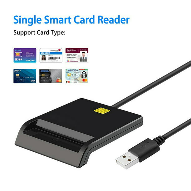 CAC Smart Card Reader - DOD Military USB Common Card - Military/ID Card/IC Bank Chip Card Reader, USB Smart Card Writer - Walmart.com