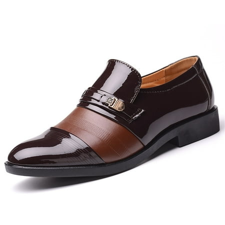 Mepaouo Men s Classic Oxfords Lace up Business Formal Dress Shoes Comfortable Casual Loafers