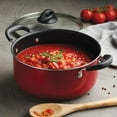 thumbnail image 4 of Tramontina Everyday 5 Qt Aluminum Nonstick Covered Dutch Oven – Metallic Red, 4 of 5