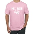 thumbnail image 1 of Wild Bobby, Live What You Love Nurse Life, Inspirational/Christian, Men's Graphic Tees, Light Pink, 4XL, 1 of 3