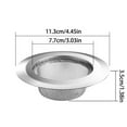 Konghyp Kitchen Sink Strainer with Deodorant Cover Stainless Steel
