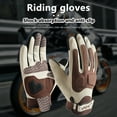 thumbnail image 4 of Arcticwind Motorcycle Gloves,Touchscreen Classic Vintage Mesh Climbing Hiking BMX,Dirt Bike,MTB Cycling and ATV Riding,Comfortable,Wear-Resistant,with Full Finger Protection,Gloves for Men & Women, 4 of 7
