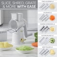 thumbnail image 3 of COOK WITH COLOR Cheese Grater Rotary, Cheese Shredder, Grater for Kitchen, Grey, 3 of 6