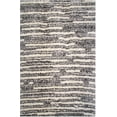 thumbnail image 1 of La Rugs Touch Area Rug 418-18 Gray Banded Broken 5' x 8' Rectangle, 1 of 2