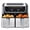 Black, variant on EDX 9QT Dual Basket Stainless Steel Air Fryer with Digital Sync & Match Cook, 1700W, 10 Presets, 2 Independent Cooking Zones, Shake Reminder, Black
