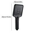 thumbnail image 3 of MERILER Square Handheld Shower Head with High Pressure - 3 Spray Modes, Body Coverage, and Easy Installation (1x Shower Head), 3 of 6