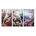 thumbnail image 2 of Designart "Pink Dove Winged euphony Pastoral II" Animals Wall Art Set Of 3 - Pink Dove Gallery Wall Set For Home Decor, 2 of 7