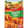 Ore-Ida Zesty Curly Seasoned French Fries Fried Frozen Potatoes, 28 oz Bag