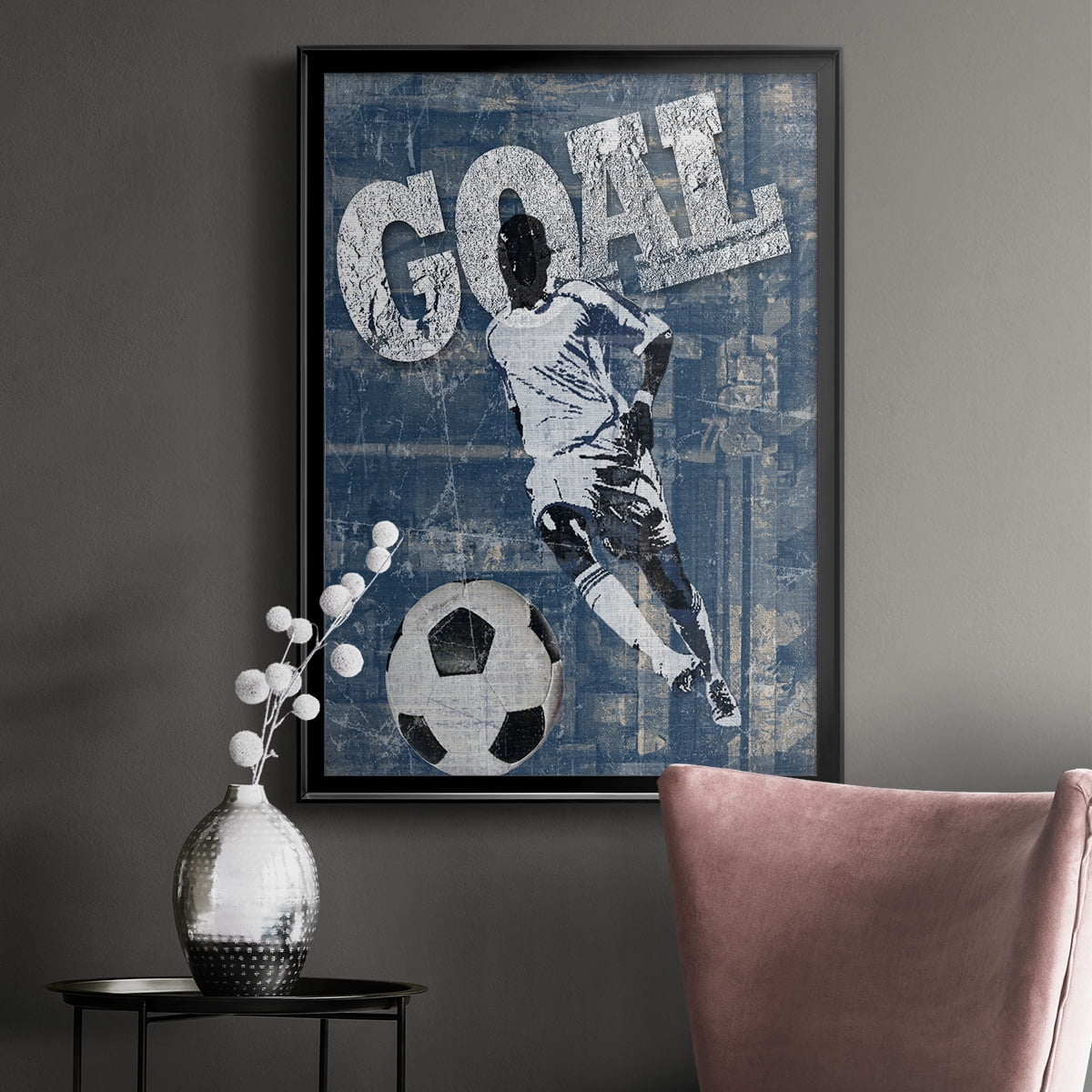 Goal Scorer Premium Framed Print - Ready to Hang