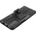 thumbnail image 3 of Tyre Pattern Design Case for Motorola Moto G52/G82 with Kickstand, Heavy Duty Shockproof TPU+PC Material Double Layer Protection Phone Case for Motorola Moto G82/G52 XC Black, 3 of 11