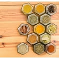 thumbnail image 3 of Cornucopia Brands Mini Hexagon Glass Jars (1.5oz, 48-Pack); Tiny Hex Jars w/ Gold Lids for Spices, Gifts, Party Favors, DIY and More, 3-Tablespoon Capacity, 3 of 6