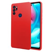 Funda de Silicon Molan Cano Para Motorola Moto G60s Suave Rojo Mas Mica 9d 2pz