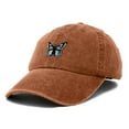thumbnail image 5 of Dalix Butterfly Embroidered Cap Cotton Baseball Hat Garden Womens in Washed Orange, 5 of 5