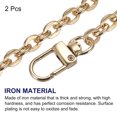 thumbnail image 3 of Uxcell 8"x0.28" Purse Chain Strap, 2Pack Purse Handle Shoulder Bags Replacement Strap, Gold, 3 of 5