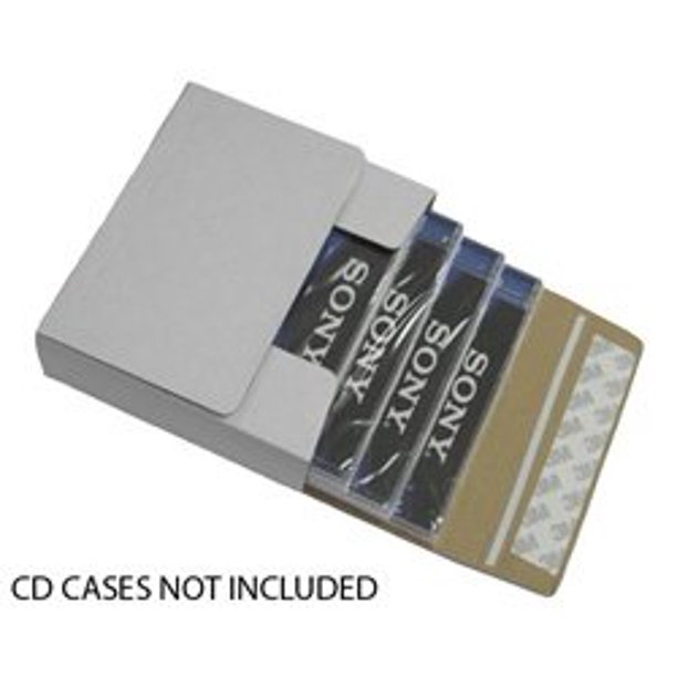 1,000 CD Cardboard Box Self Seal Mailers (Ship 14 CDs in Jewel Cases