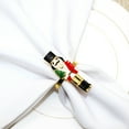 thumbnail image 2 of 4 Pcs Walnut Soldier Napkin Buttons Holiday Party Decorations (4) 4pcs Christmas Rings Valentines Table Top Dining Decors Serviette Buckle for Hotel Banquet, 2 of 6