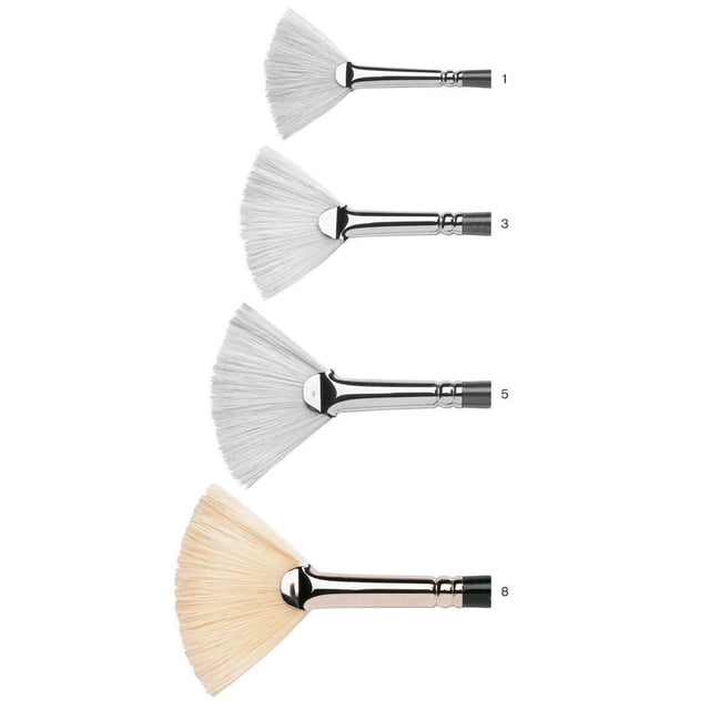Winsor & Newton 5977708 Winton Hog Fan Cepillo de cerdas n.º 8