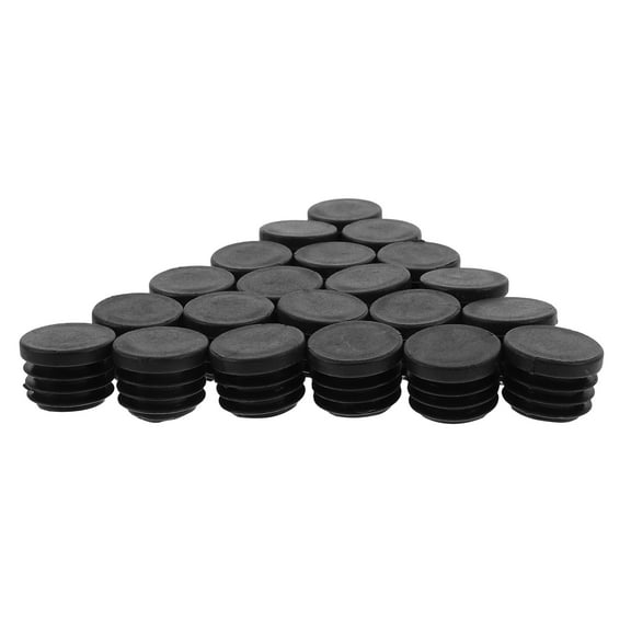 HOMEMAXS 20PCS Plastic Plugs for Round Holes Round Pipe Caps End Caps for Tubing for Home or Outdoor Use Protective Plastic Hole Covers Chair Foot Plugs