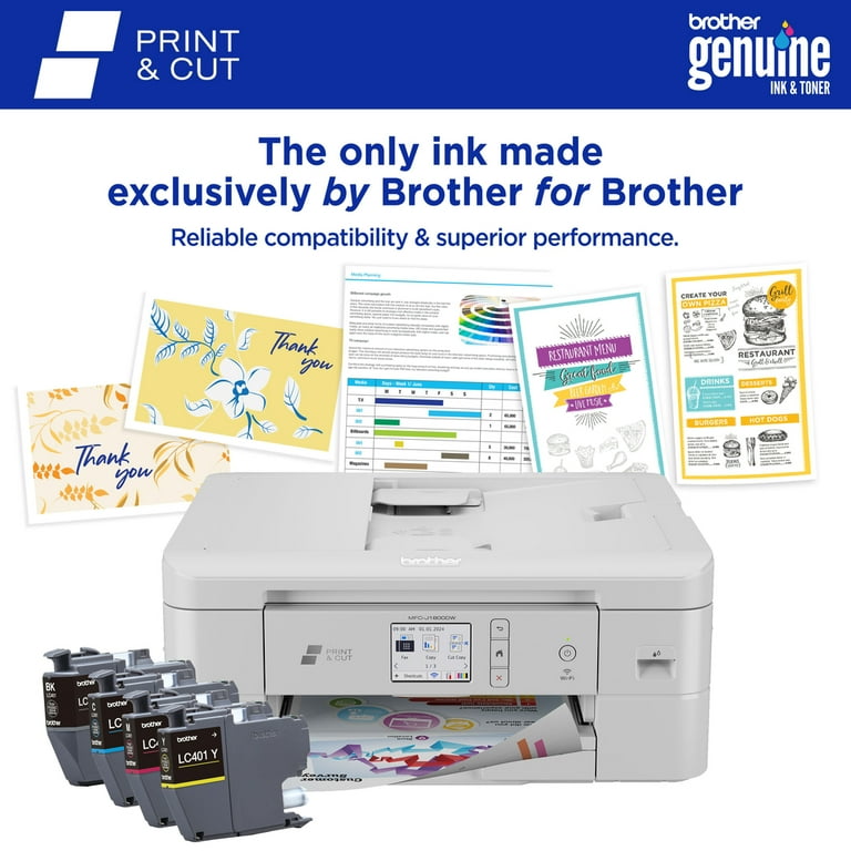 Brother MFC-J1800DW Print & Cut Wireless All-In-One Inkjet Printer with  Automatic Paper Cutter