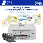 Brother MFC-J1800DW Print & Cut Wireless All-In-One Inkjet Printer with Automatic Paper Cutter