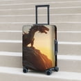 thumbnail image 2 of Lsque Seaside Sunset Cool Dragon Printed Luggage Cover, Travel Luggage Protector,Scratch and Dirt Resistant, Fits 18-32 Inch Luggage - Small, 2 of 9