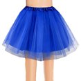 thumbnail image 6 of Solid Color Mesh Belt With Inner Fabric 4 Adult TUTU Half Body Skirt Dance Performance Tutu Skirt, 6 of 7