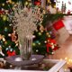 thumbnail image 4 of rama navideña con purpurina artificial, tallo de baya, adorno decorativo con purpurina para árbol de Navidad, corona de bricolaje, decoración del hogar, 4 of 5