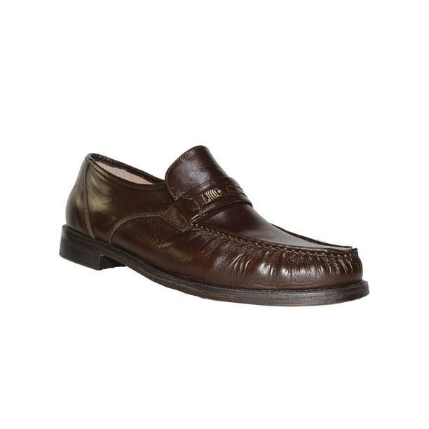 ZAPATO VESTIR CASUAL LEON HOMBRE CABALLERO CAFE PIEL CABRA 641 LEON 641