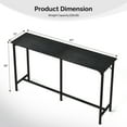 thumbnail image 3 of Ktaxon Modern Pub Dining Table for 4~6 People, 63" Long Bar Table Rectangle for Home, Black, 3 of 8