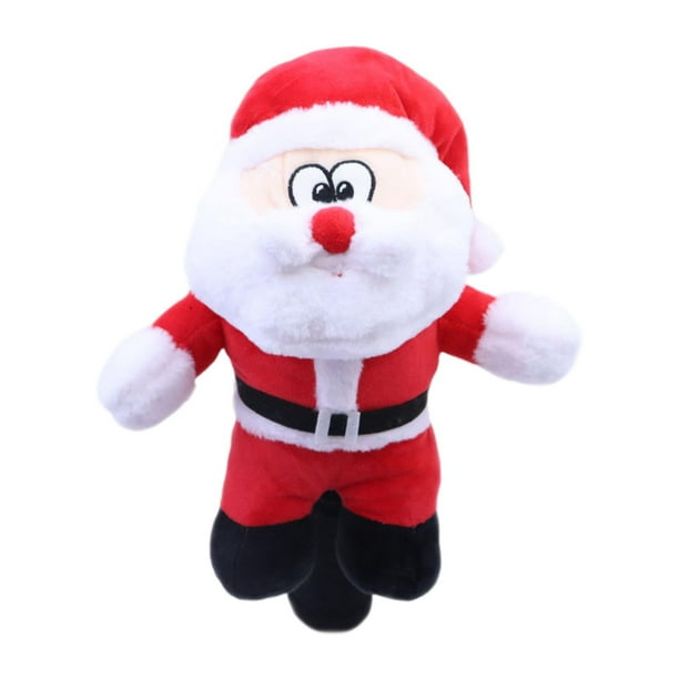 Funda de madera para palos de golf con forma de cabeza de animal de Navidad para palos de golf sin madera 1 bonita funda para palos de golf Papá Noel